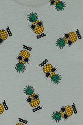 Cool Pineapple Boy's Print T-Shirt